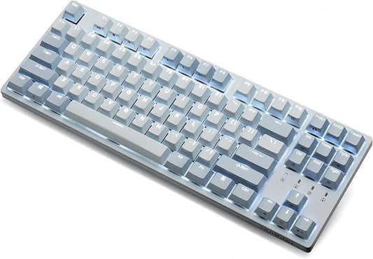 DURGOD Taurus K320 Mechanical Keyboard - Cherry Brown Switch - Backlit - 87keys TKL US Layout - NKRO - USB C Wired Keyboard
