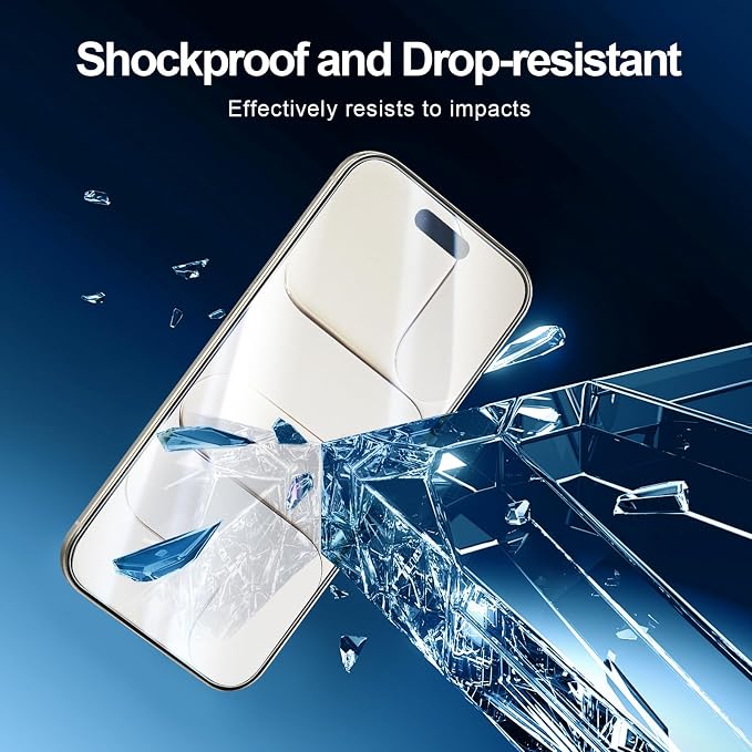 NEW'C 3x Screen Protector for iPhone Air (6.5 inches)+ 3x Camera Lens Protector, Sensor Protection, Case Friendly Tempered Glass Film, Ultra Resistant, Easy installation tool include