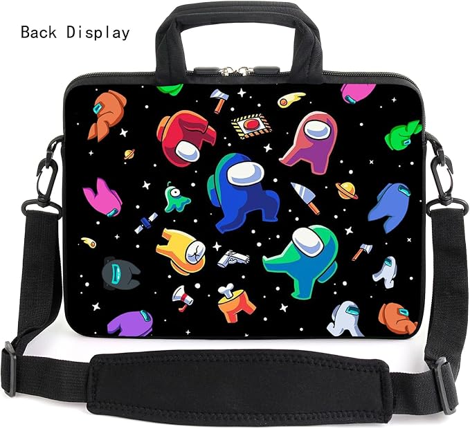 15" laptop sleeve laptop bag chromebook case adjustable shoulder strap with handle accessory pocket for men women (RYD-15-3)