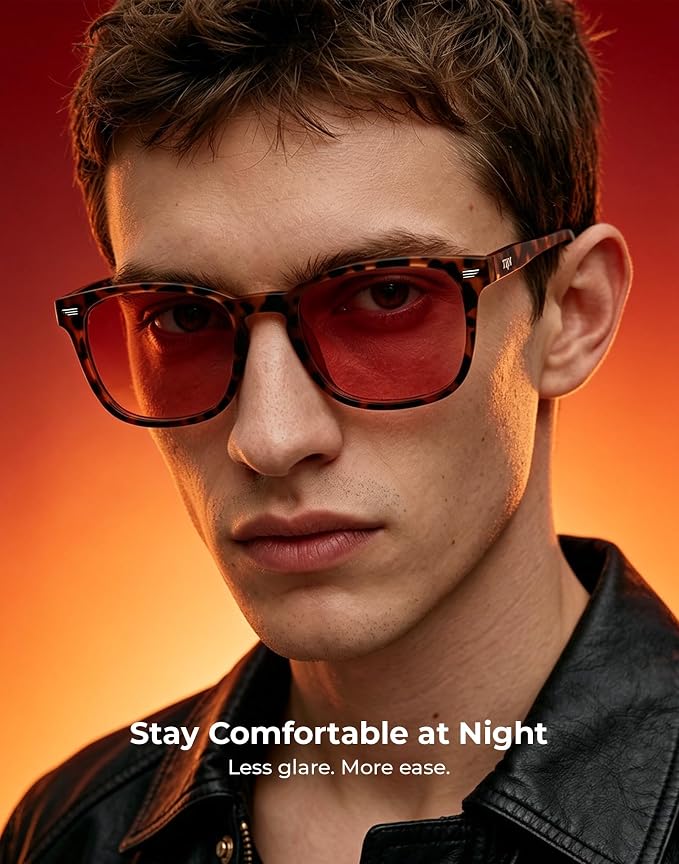 TIJN Premuim Blue Light Blocking Glasses for Women Men Square Frame Nerd Eyeglasses Anti Blue Ray Computer Screen Glasses
