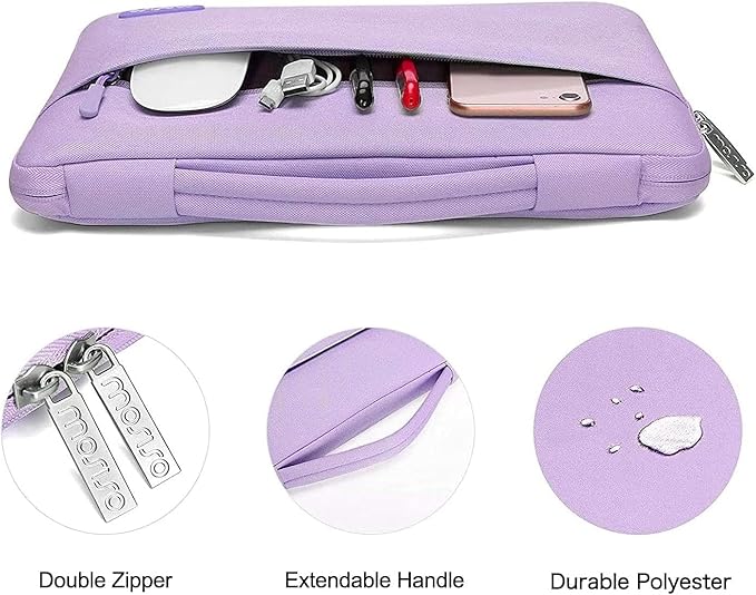 MOSISO Compatible with MacBook Pro 14 inch Case M5 2026 M4 M3 M2 M1 2025-2021 A3427 A3426 A3434 A3112 A3185 A3401 A2918 A2992 A2779 A2442, Case&Bag&Keyboard Skin&Webcam Cover&ScreenFilm, Light Purple