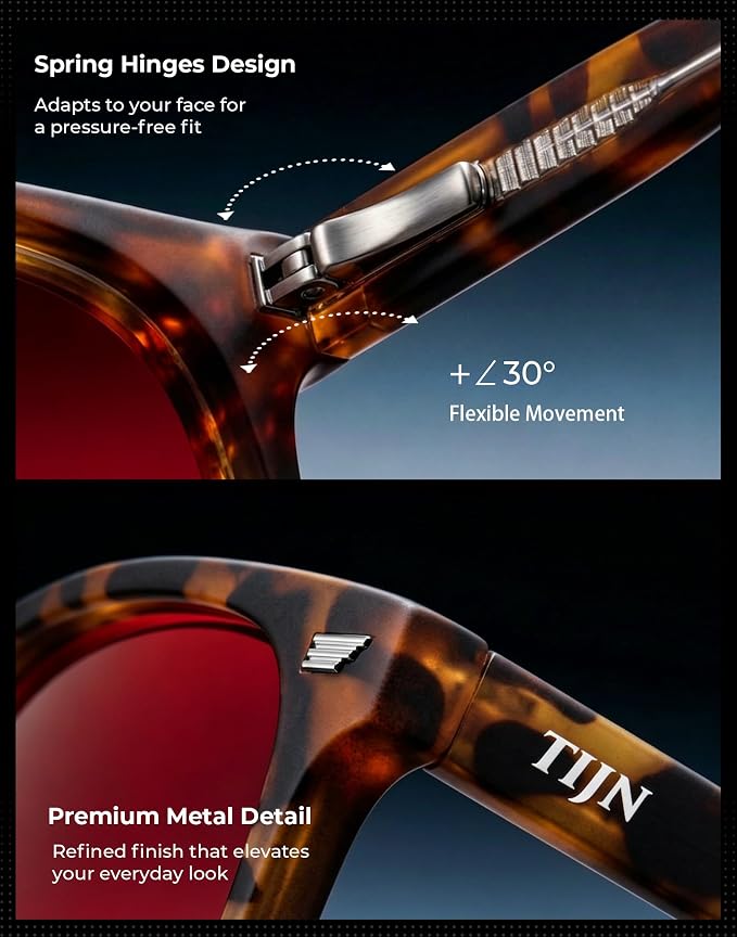 TIJN Premuim Blue Light Blocking Glasses for Women Men Square Frame Nerd Eyeglasses Anti Blue Ray Computer Screen Glasses