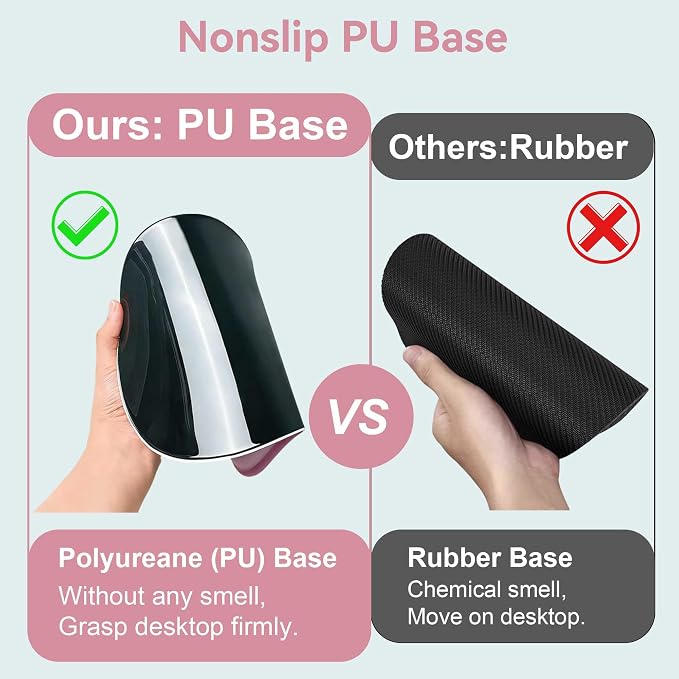 Ergonomic Mouse Pad with Wrist Rest,Mousepad with Wrist Support - Cute Gel Portable Mouse Pads for Desk Laptop,Computer,Office & Home Decor-(Pink Plants)