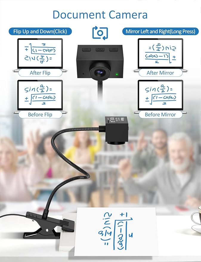 Webcam for PC, 2K Streaming Camera, Web Camera for Desktop/Laptop Computer Webcam with Microphone, Plug and Play USB Web Cam with Bracket, Manual Focus, for Live Streaming, Video Calls (Black, 2K)