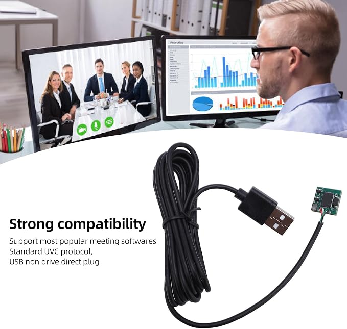 12MP Autofocus USB Camera Module, PC Camera Module with Microphone, USB Cam Module Board for PC Laptop Video Conferencing