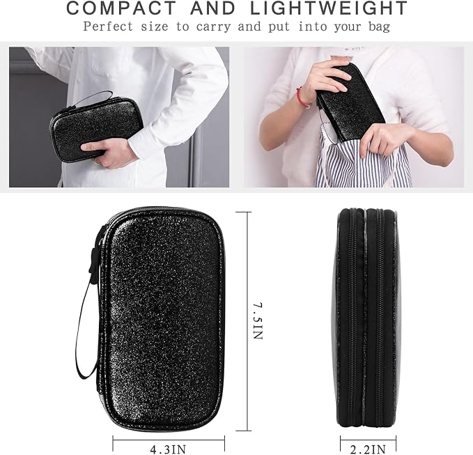Skycase Electronic Organizer Travel Case - Waterproof Travel Cord Pouches for Organization, Cable Organizer, All-in-One Double Layers Storage Bag for Accessories, Charger, Cable - Medium