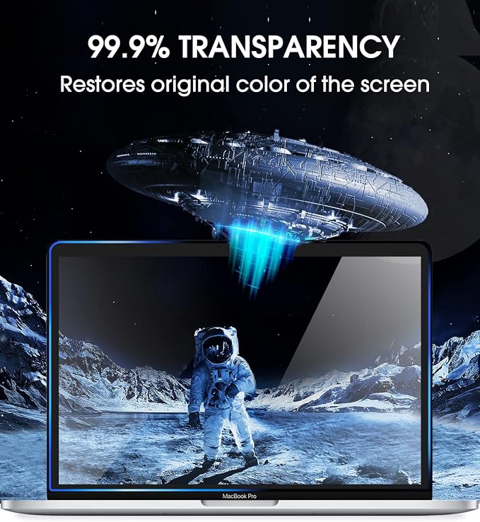 amFilm Designed for MacBook Pro 13 Inch(2016-2022, M1/M2) /MacBook Air 13 Inch(2018-2021, M1) Tempered Glass Screen Protector [Zero Bubbles][9H Hardness][ Anti-Scratch][ Anti-fingerprint]