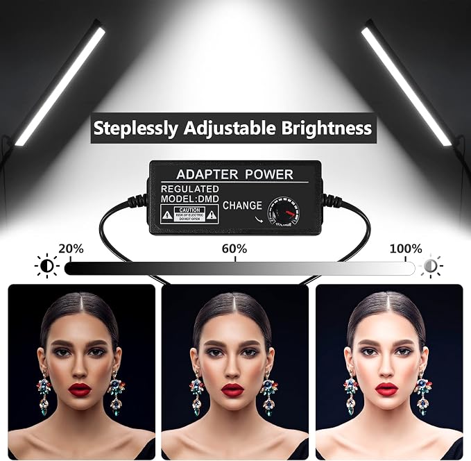 LED Video Light Stick Wand Kit-Photography Lighting with Adjustable Tripod Stand, 9 Color Filters, Gepege 2 Packs 5600K Dimmable Portable Video Studio Lighting for Live Streaming/Portrait/Vlog