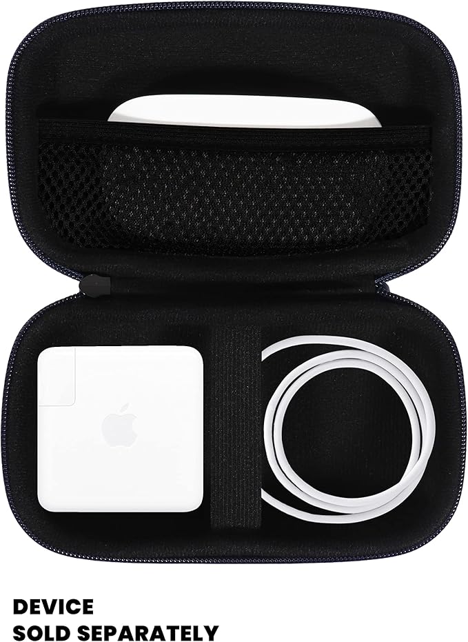 Alltravel All in one case for MacBook Accessories MacBook, MacBook Pro, Air Charger 45W/60W/100W, MagSafe 1/2, Magic Mouse 1/2, Lightning Cord, USB Hub, Type C Hub (Blue)
