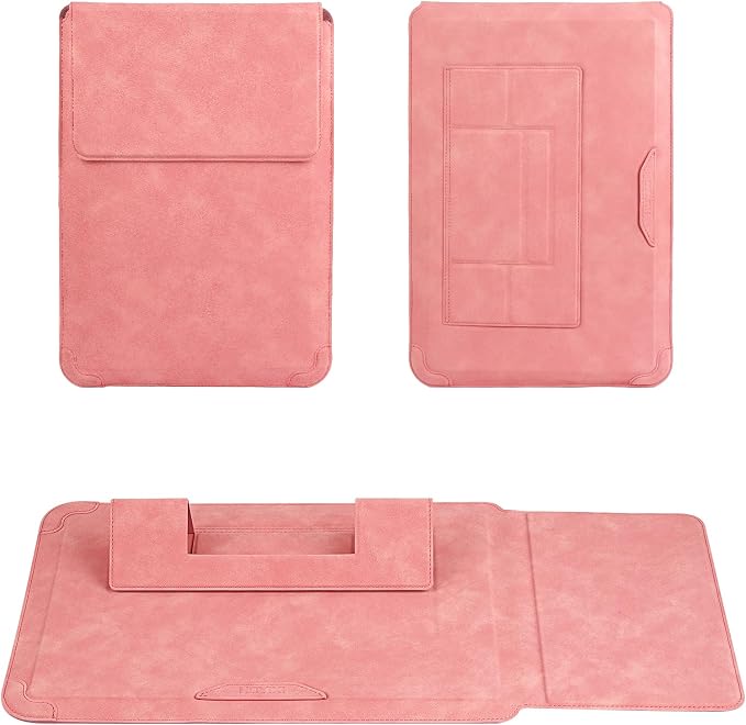 HoYiXi 13.3 Inch Laptop Sleeve Case with Stand - Compatible with MacBook Neo 2026/MacBook Air/Pro 13 (M4/M3/M2/M1 2020-2025), Surface Pro 8 2021, iPad Pro 12.9 & 13-13.3" Dell Acer Laptops,Red