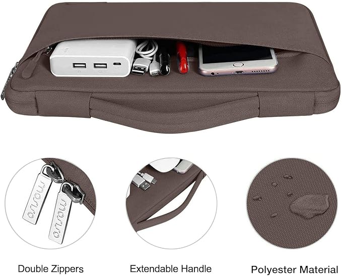 MOSISO Compatible with MacBook Air 13 inch Case M5 2026 M4 2025 M3 M2 2024-2022 A3449 A3240 A3113 A2681,Hard Shell&Sleeve Bag&Keyboard Skin&Webcam Cover&ScreenFilm for MacBook Air 13.6, Beige Brown