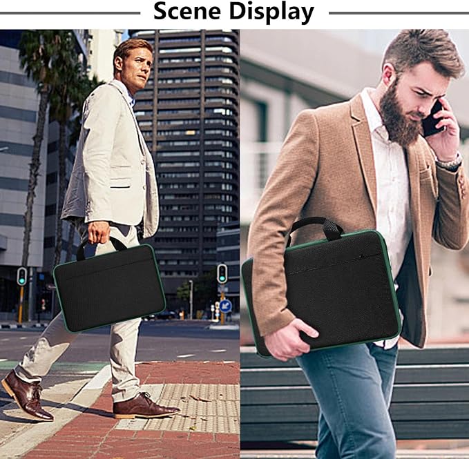 Hseok Laptop Sleeve 13-14 Inch Case Briefcase Compatible with MacBook Neo Pro 14 M5/M4/M3/M2/M1, All Models 13.3 Mac Air/Pro, XPS 13 14, Most Popular 13"-14" Notebooks,BK01GR01