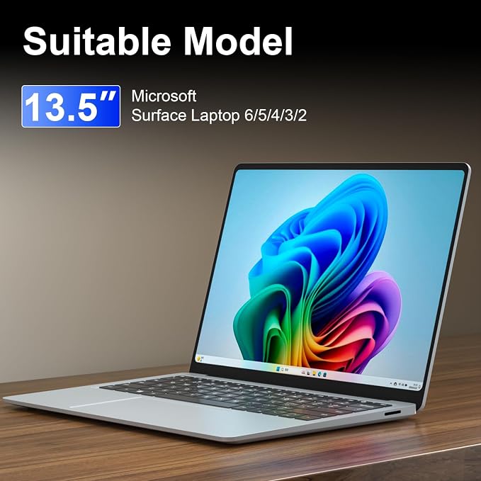 Magnetic Privacy Screen for 13.5 Inch Microsoft Surface Laptop 5, Removable Anti Glare Surface Laptop 13.5 Screen Protector, Blue Light Filter, Anti Spy Easy Install