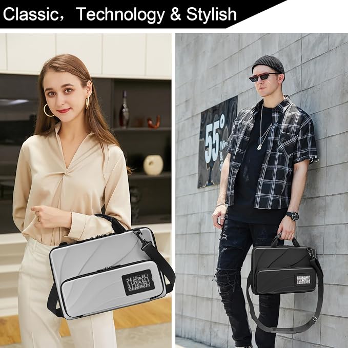 BUG 13-14 Inch Laptop Case Hard Shell, Protective Laptop Carrying Case with Stand for Heat Dissipation