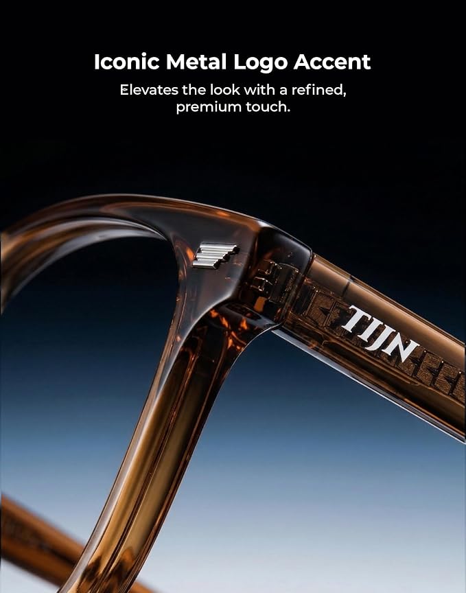 TIJN Premuim Blue Light Blocking Glasses for Women Men Square Frame Nerd Eyeglasses Anti Blue Ray Computer Screen Glasses