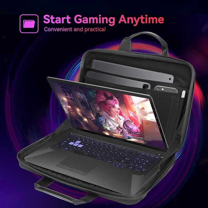 Smatree Heavy Duty Hard Case for 16 inch ASUS ROG Zephyrus G16 2025 GU605/G16 2026 GU606/Duo 2026 GX651, for 16 inch ASUS ROG Zephyrus M16/ROG Flow X16 2023/2022, 16inch Gaming Laptop Handbag (A800)