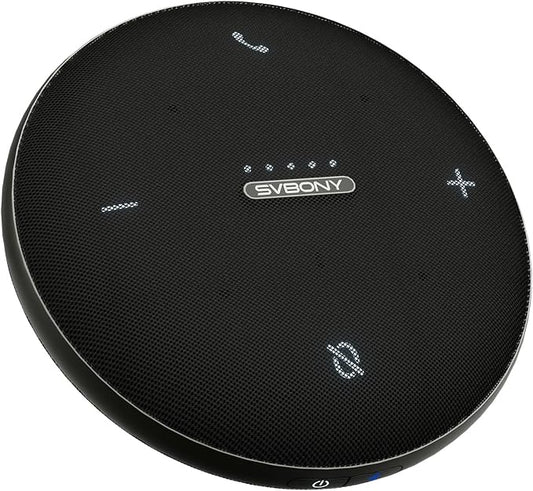 SVBONY SVHub Omni2 Conference Speaker and Microphone, Portable Speakerphone, 4 Noise-Canceling Microphones, Enhanced Voice Pickup, 8 Hours of Call Time, for Home Office Use