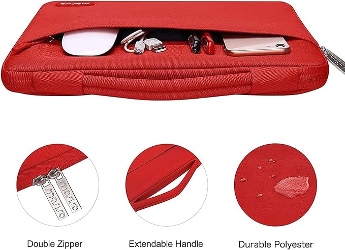 MOSISO Compatible with MacBook Pro 14 inch Case M5 2026 M4 M3 M2 M1 2025-2021 A3427 A3426 A3434 A3112 A3185 A3401 A2918 A2992 A2779 A2442, Case&Bag&Keyboard Skin&Webcam Cover&ScreenFilm, Red