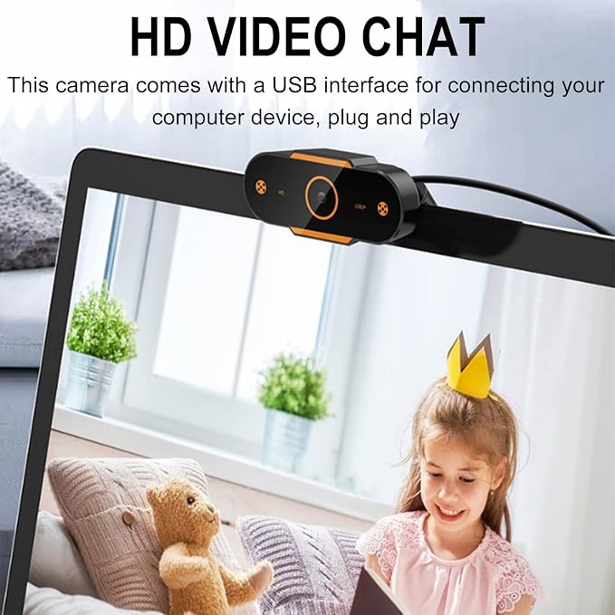 Streaming Camera 1080p HD Webcam with Microphone,Fast Auto Focus,110° Wide Angle, Auto Light Correction, USB Pc Camera Webcam for Pc Gaming Computer Web Cameras for Desktop Computer Accessories