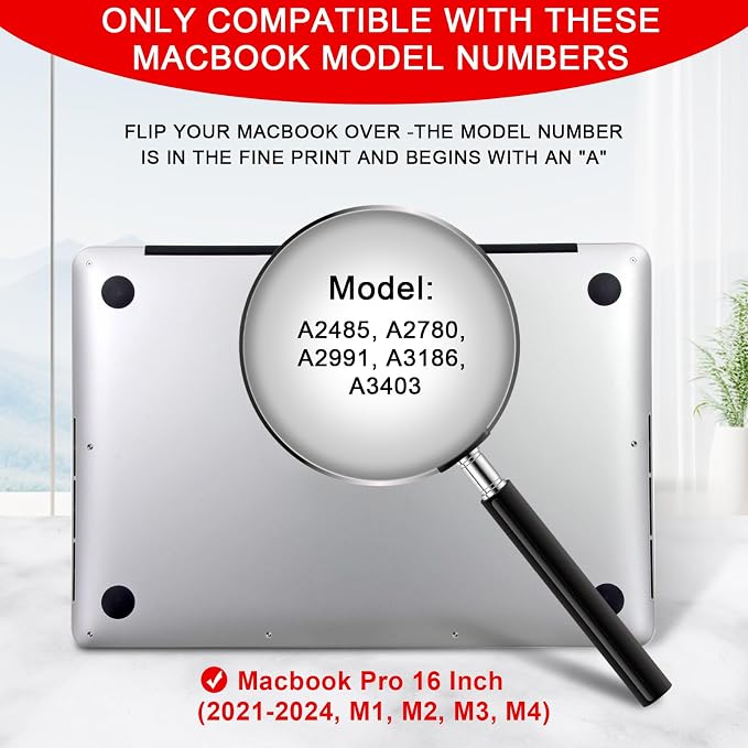 Magnetic Privacy Screen for Macbook Pro 16 Inch (2021-2026, M1, M2, M3, M4, M5), Removable Macbook Laptop Privacy Screen Protector, Anti Blue Light Glare Filter for Mac Pro 16.2" Laptop Computer