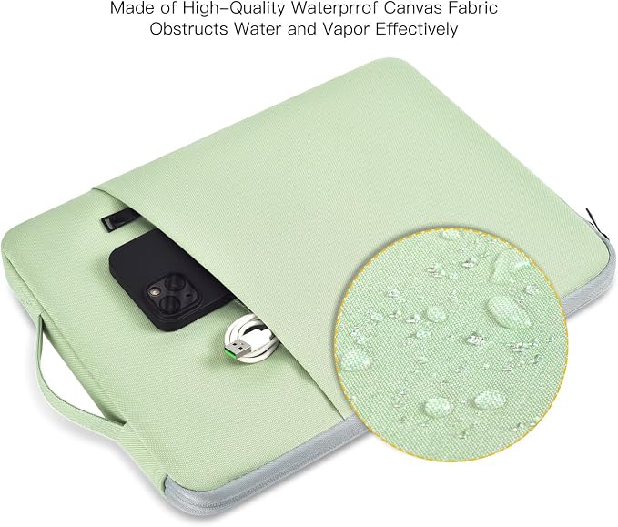 Laptop Sleeve Case 17 17.3 Inch with Handle Computer Bag Carrying Case for HP Pavilion 17/ Envy 17/ Dell/IdeaPad ThinkPad/LG Gram/MSI/ASUS Acer, Green