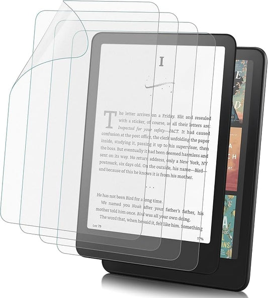 Orzero (4 Pack) Anti-Glare Matte Screen Protector Compatible for Colorsoft 2025/Kids 2025/Signature Edition 2025/2024 /Paperwhite 2025/2024 7-inch, Premium Soft TPU Anti-Fingerprint Bubble Free Anti-Scratch