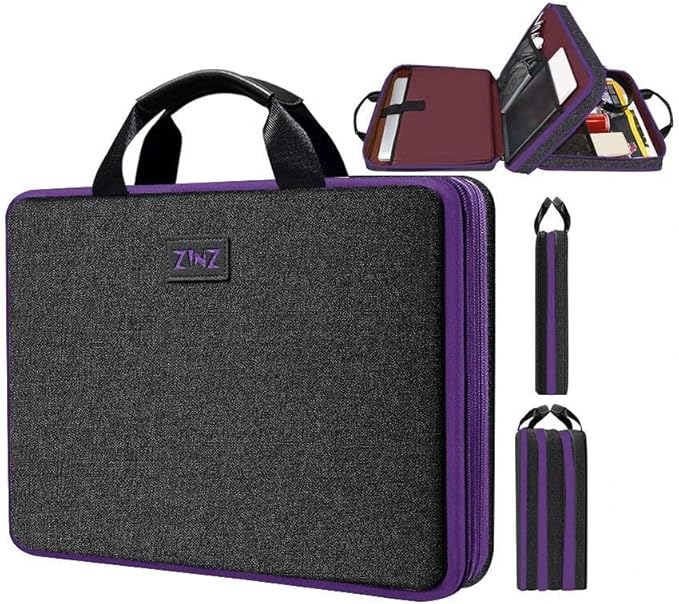 ZINZ Expandable Laptop Case 15.6 Inch Sleeve, Protective Carrying Case Compatible with MacBook Neo 16", MacBook Pro 16"/15.4", Dell XPS 16" and Most 15" 15.6" 16" Notebook，BK01PU01