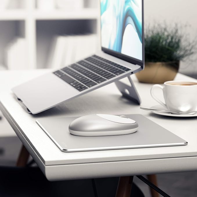 Satechi M1 Wireless Bluetooth Mouse, USB-C Rechargeable, Compact & Portable, for MacBook Air/Pro/Neo, iPad Air/Pro, iPad mini, Mac mini, iMac & Windows - Silver