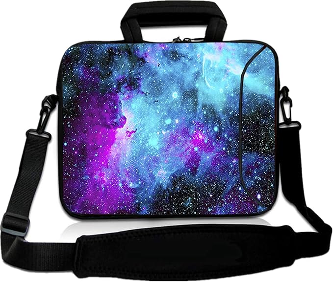 RICHEN 17 inch Laptop Shoulder Bag Carrying Case Computer PC Cover Pouch with Handle Fits 15.6/16/17/17.3/17.4 inch Laptop Notebook (16-17.3 inch, Galaxy)