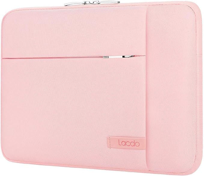 Lacdo Chromebook Case 11 Inch Laptop Sleeve for 11 Inch Acer HP Lenovo Dell Samsung ASUS Chromebook Spin 3 11, 13 inch New Surface Pro 11 Copilot+PC / 10 9 8 X, 11.6" MacBook Air Computer Bag, Pink