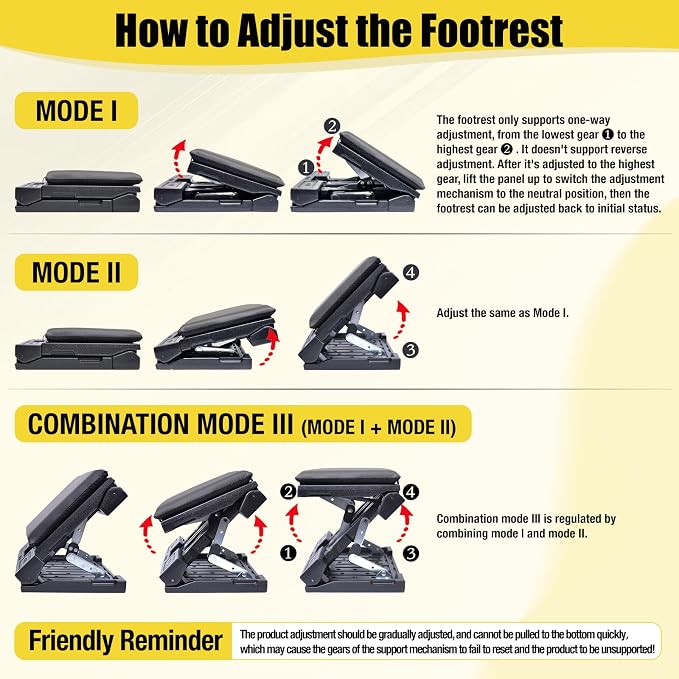 Foot Rest for Under Desk at Work Ergonomic Footrest with Adjustable Height and Angle, Foldable Foot Stool with Removable Pad Massage Beads for Office Gaming Chair Gray