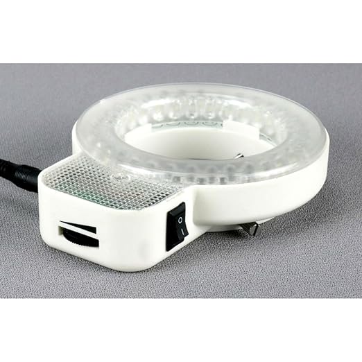 AmScope LED-64S 64 LED Microscope Ring Light with Dimmer