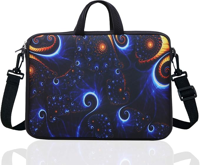 15.6-Inch Laptop Shoulder Sleeve Bag Case With Handle For 15 15.6" Acer Dell Hp (classic blue)