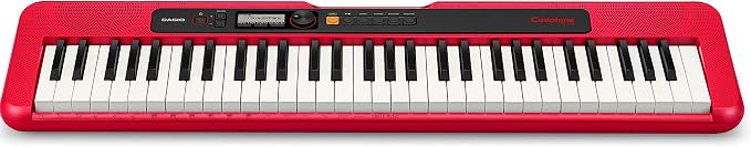 Casio CT-S200RD PPK 61-Key Premium Keyboard Pack with Stand, Headphones & Power Supply, Red