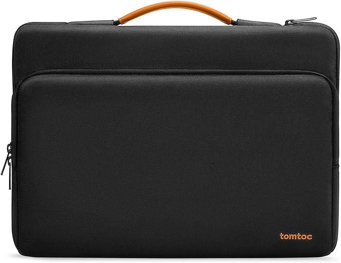 tomtoc 360 Protective Laptop Carrying Case Compatible with 14-inch MacBook Pro M5 Pro/Max (2026) A3426 A3427, M4/M3/M2/M1 Pro/Max, 12.9-13 Inch iPad Pro/Air, Water-Resistant Accessory Sleeve Bag