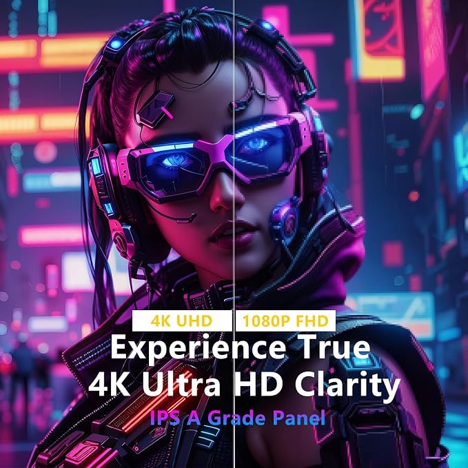 15.6 Inch 4K UHD Portable Gaming Monitor 120% sRGB Lightweight Metal Touchscreen with Type-C Mini HDMI Travel Monitor for Laptop/PC/Mac/PS4/5/Switch