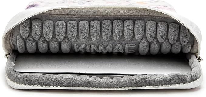 Kinmac Floral Pattern 360° Protective Water Resistant Laptop Case Bag Sleeve with Handle for Surface Pro,MacBook Air/Pro 13",MacBook 12",iPad pro 12.9 and 12 inch-13.3 inch Laptop