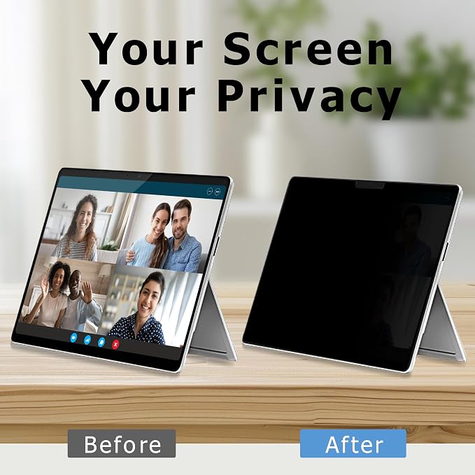 Adeway Privacy Screen Protector for Surface Go 4/3/2/1 10.5 Inch, Magnetic Nano, Anti-Spy, Removable, Blue Light & UV Blocking, Anti-Glare