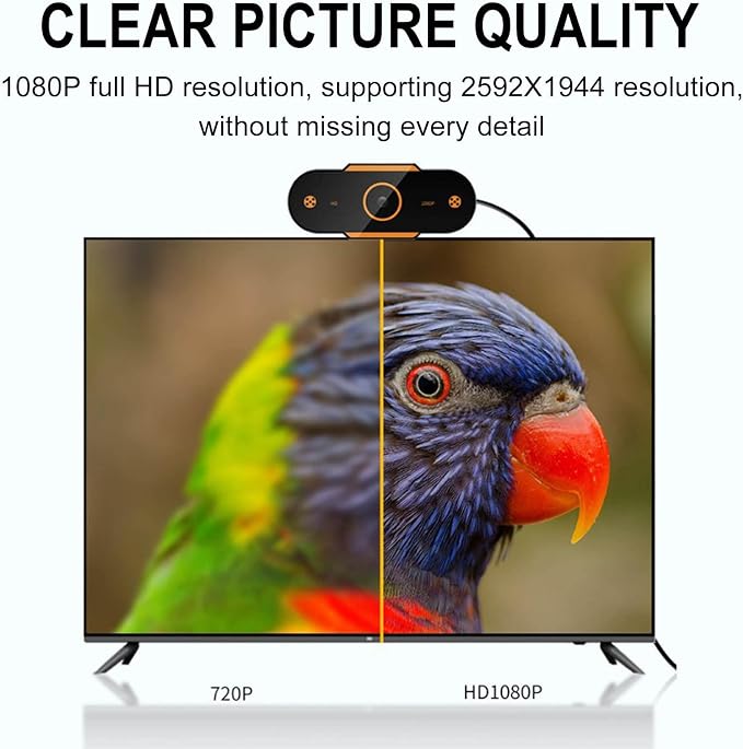 Streaming Camera 1080p HD Webcam with Microphone,Fast Auto Focus,110° Wide Angle, Auto Light Correction, USB Pc Camera Webcam for Pc Gaming Computer Web Cameras for Desktop Computer Accessories