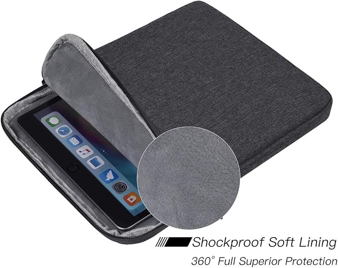 Tablet Sleeve for 11 Inch iPad A16 /iPad Air M3 M2/ Pro M5, 10.9 inch iPad 10th/ Air 5, Galaxy Tab A8 10.5" Protective Bag, Space Grey