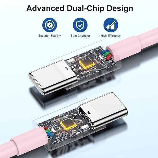 iPhone 17 16 15 Charger/10ft Type C to C Charging Cable Cord Long, USB C Fast Charging Block Plug for Apple iPhone 17 Pro Max/17 Air/16 Pro/15 Plus/AirPods/iPad/mini Plug Cube Birck Box Power Adapter