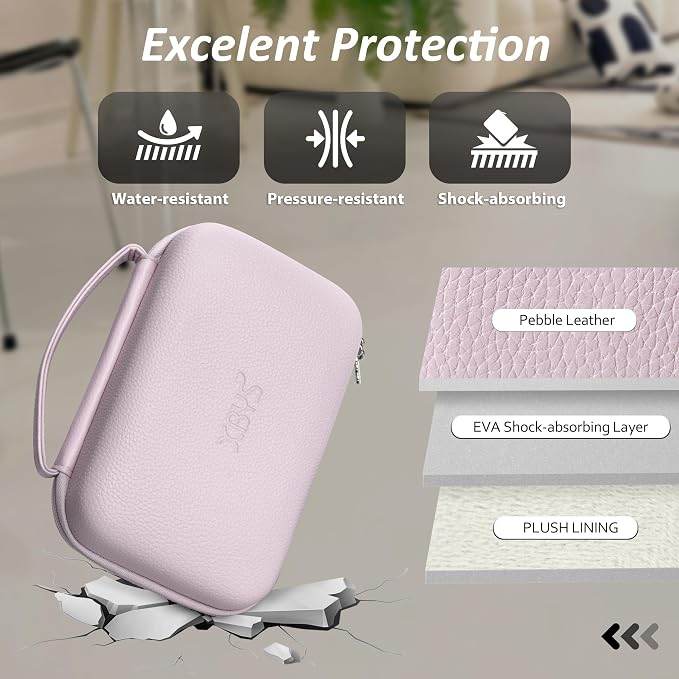 Charger Case for Macbook, Portable Tech Electronic Organizer Bag, Small Travel Storage Pouch for Laptop Accessories, MacBook Power Adapter, Charging Cords, USB Drives, Power Bank (Purple, XL)