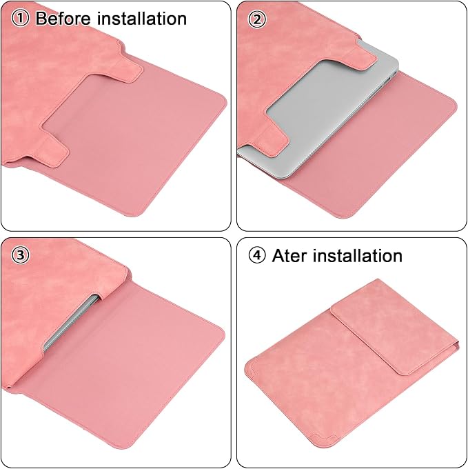 HoYiXi 13.3 Inch Laptop Sleeve Case with Stand - Compatible with MacBook Neo 2026/MacBook Air/Pro 13 (M4/M3/M2/M1 2020-2025), Surface Pro 8 2021, iPad Pro 12.9 & 13-13.3" Dell Acer Laptops,Red