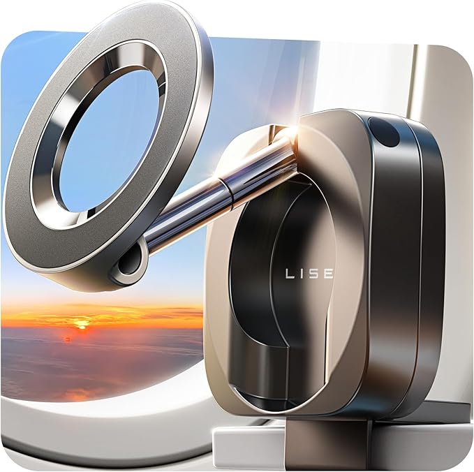 LISEN Airplane Travel Essentials for Women Men Phone Holder for Desk Cruise Vacation Essentials 2026 MagSafe Travel Size Accessories Flying Long Flight Airplane Gadgets Men Father Gifts