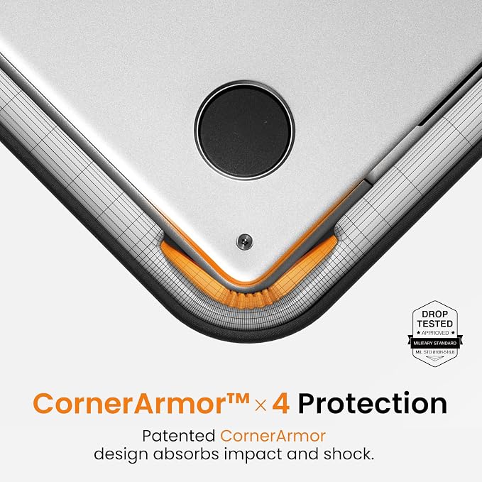 tomtoc 360 Protective Laptop Case for 16-inch New MacBook Pro M5 Pro/Max A3428 A3429 (2026), M4/M3/M2/M1 A3403 A3186 A2991, Water-Resistant Laptop Sleeve Bag with CornerArmor, Fits Dell XPS 16 Laptop