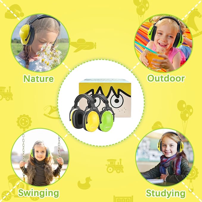 ZOHAN Kids Ear Protection 2 Pack,Kids Noise Canceling Headphone for Concerts, Monster Truck, Fireworks