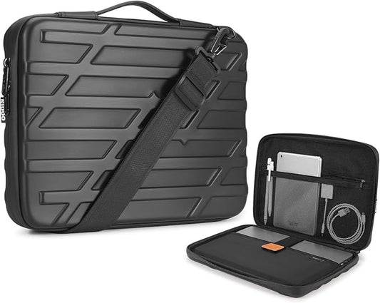 NIDOO 14 inch Laptop Sleeve Carrying Case Computer Bag for 14" MacBook Pro M5 Max/13 13.6" MacBook Air M5 M4/ 13.5" Surface Laptop 6 5/ Asus ZenBook 14/Lenovo ThinkPad Shockproof Hardshell Handle
