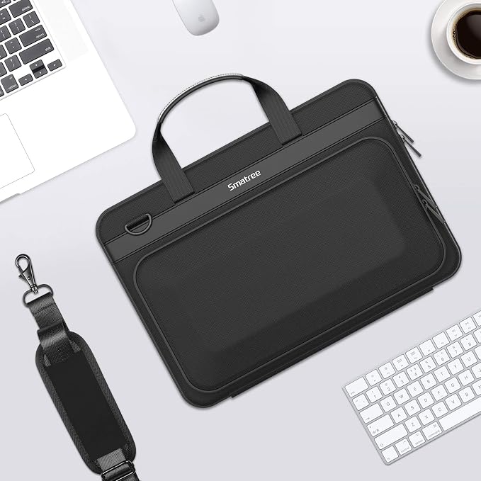Smatree Hard Laptop Handbag Sleeve for 14.2 inch Apple MacBook Pro M5 2026/M5 2025/M4 2024/M3 2023 A2918, 13 inch MacBook Air M4 2025/M3 2024/2022, 14inch Acer Swift 3/ideapad Laptop Carrying Bag