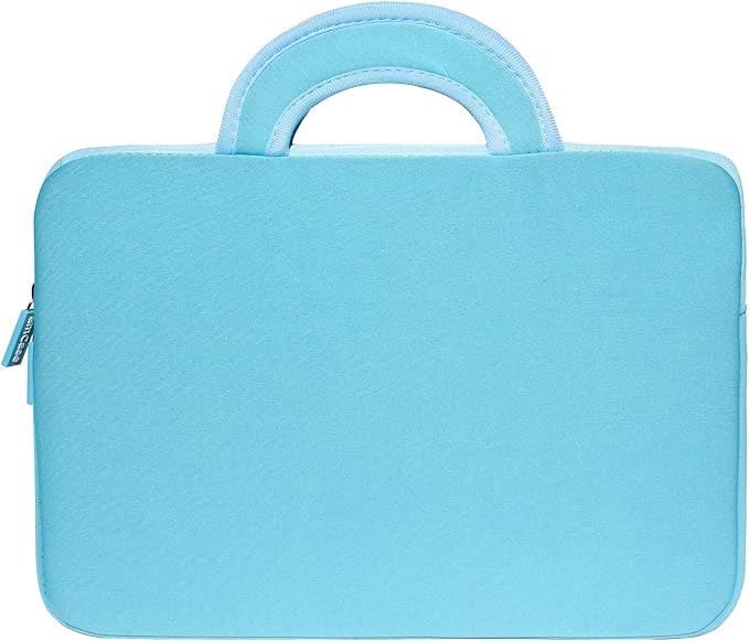amCase for Chromebook Case-11.6 to 12 inch Neoprene Travel Sleeve with Handle-Turquoise