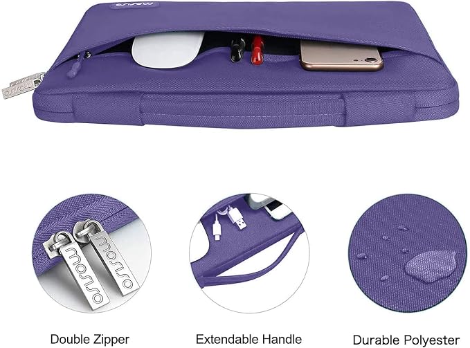 MOSISO Compatible with MacBook Air 15 inch Case M5 2026 M4 2025 M3 M2 2024 2023 A3448 A3241 A3114 A2941,Protective Hard Shell&Carrying Sleeve Bag&Keyboard Cover&Webcam Cover&ScreenFilm,Imperial Purple